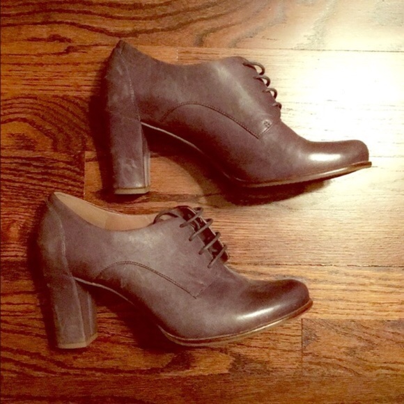 Ecco Shoes Brand New Ecco Pretoria Oxford Heels Bluegray Poshmark